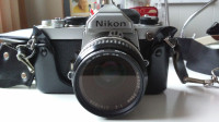 Camera NIKON FM 35mm argentique,+ Lentille Nikkor 135.mm