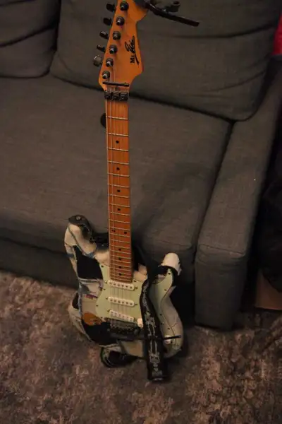 Vintage Stratocaster w/custom body work and neck, View more