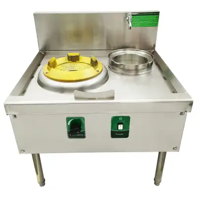 High Fire Stove LPG Gas Burner w/Baffle & Water Basin 053134, View more