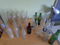 Various Glass pop bottles, $1 each