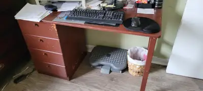 Desk for sale, light weight, fit s for any space-wood and metal, View more