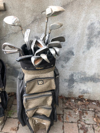 Golf clubs set + Wilson bag