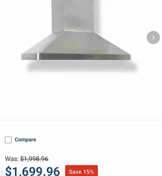 Sirius Su54 wall mount chimney Range hood in Stoves, Ovens & Ranges in Markham / York Region - Image 2