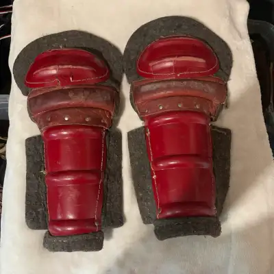 Vintage hockey shin pads , View more
