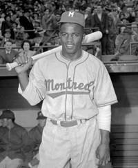 Photographs of Jackie Robinson with Montreal Royals