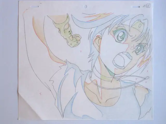 Flame of Recca Ninja Anime Animation Cel & Sketch Fuko 1 JAPAN in Arts & Collectibles in City of Toronto - Image 3