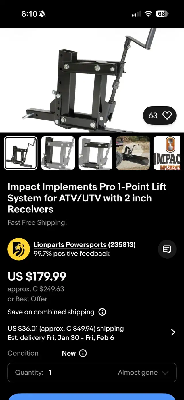 impact implement system in Snowblowers in Sarnia - Image 3