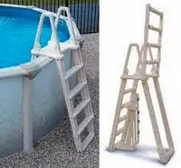 Above ground pool ladder