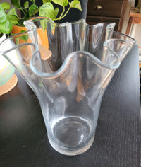 Grand vase en verre plante cèdre ou lanterne chandelle ou pot