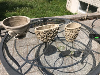 3 Vases décorative (grecian)  à vendre  $20,$15,$10