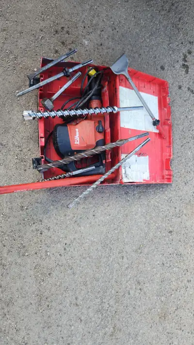 7 hammer drills hilti and one te 500 jack hammer bits/chisells, View more