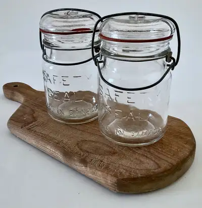 Antiquité 1920 Collection Pots à conserve verre SAFETY SEAL-1, View more