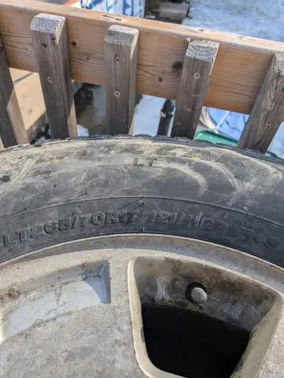 Lots of tread. Came off of a 2006 Chevy Avalanche. Truck is gone and don't need. $200 705-498-3132