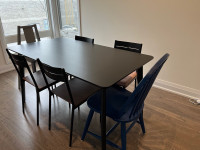 Ikea LISABO Table+SANDSBERG 4Chairs set