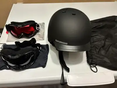 Like new Ski & Snowboarding Helmet and Goggles., View more