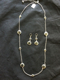 Lia Sophia “Molecule” necklace/earring set