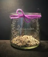 Lavender in glass