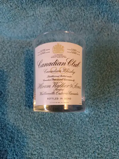 Vintage Canadian Club Whiskey glass, View more