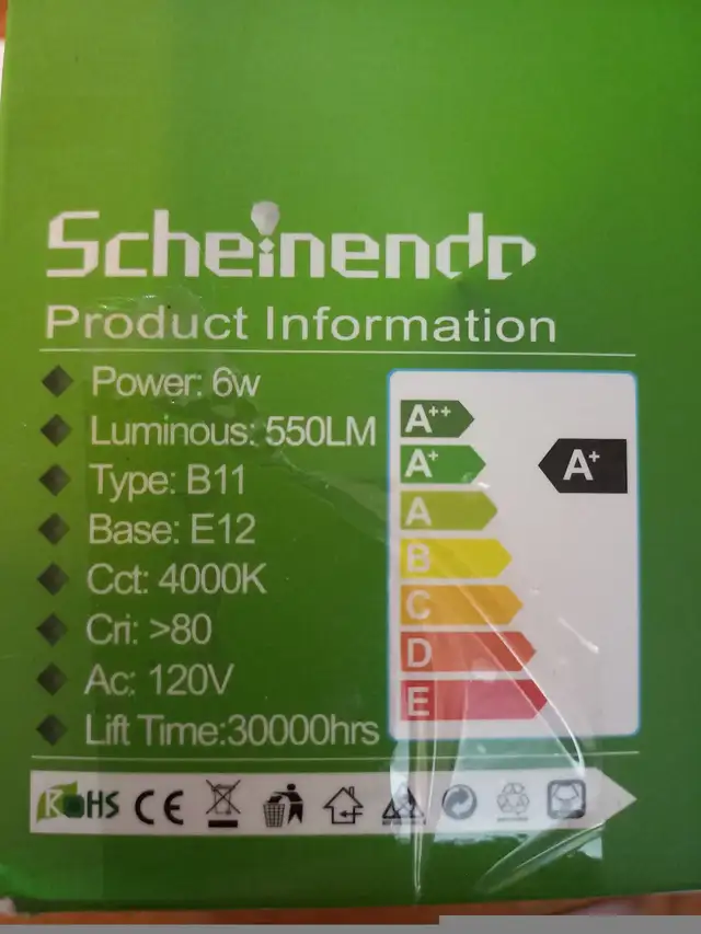 Chandelier led  light bulbs  6pack in Indoor Lighting & Fans in Cambridge - Image 4