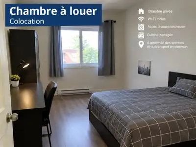 Une chambre à louer dans un appartement de 3 et 1/2 a 600$ situé à Anjou. NB : l’appartement sera pa...