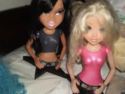 Bratz doll styling heads - One with Black hair - Jade - $75 - 2002. reduced to $65- - other one - -...