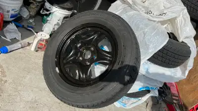 4 styled steel wheels and 4 season tires with the snowflake symbol good for the whole year. Rims are...