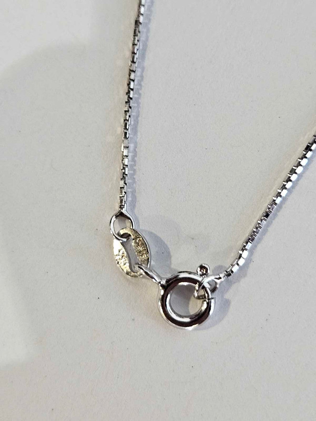Evil Eye Pendant w/ Sterling Silver Box Chain in Jewellery & Watches in Edmonton - Image 3