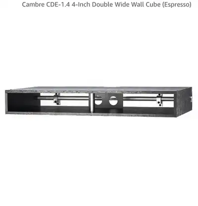Cambre CDE-1.4 double wide Wall Cube AV storage shelf , View more