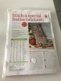 Cross stitch Christmas stocking kit