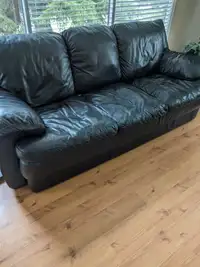 Real leather couch 