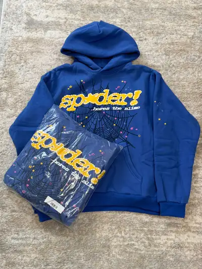 Mariana Blue Sp5der Hoodie , View more