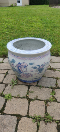 Large Asian Ceramic Planter
