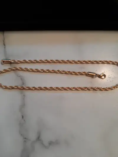NEW Lifetime replacement warranty PVD Gold Plated 4mm 18’’ Stain, View more