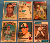 Montreal Expos 17 Cards (1969-2020) 5 Stickers, 1988 Schedule