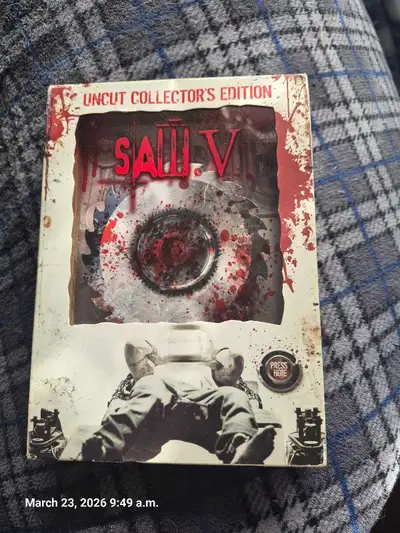dvd collection SAW 1 2 3 5 6 collectors edition, View more