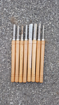 Wood lathe chisel tool set