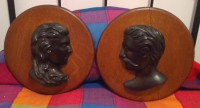 Two Antique Wall Plaques/Make an Offer!