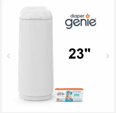 Keep your nursery smelling fresh with this brand new, unopened Diaper Genie Essence Pail, designed f...