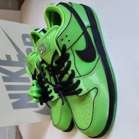 Powerpuff Buttercup Dunk, Size 11.5, DS OGAll with extra Green l