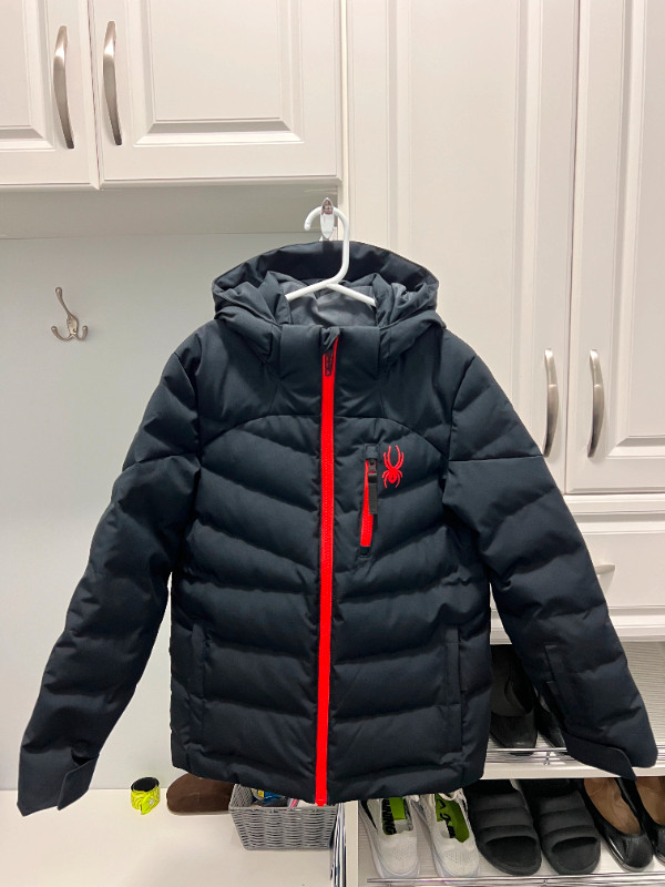 *NEW* Boys Spyder Impulse Ski Jacket Black/Red (Size 10) in Kids & Youth in Markham / York Region