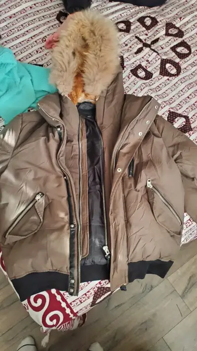 Mackage Dixon F 2-in-1 Down Bomber Olive, View more