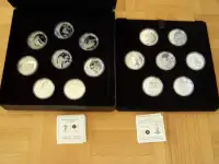 2010Vancouver Winter Olympics silver dollar Hologram 15 coin set