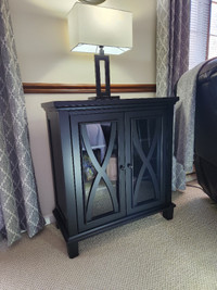 Ameriwood Home Black Accent Cabinet With 2 Doors