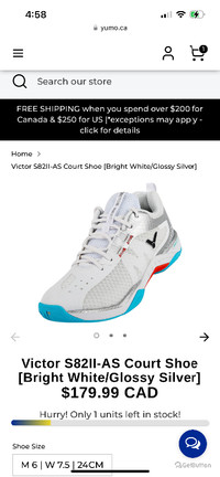 Victor s82II badminton shoes