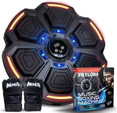 Smart Music Boxing Machine w/ Gloves – Interactive LED Trainer, View more