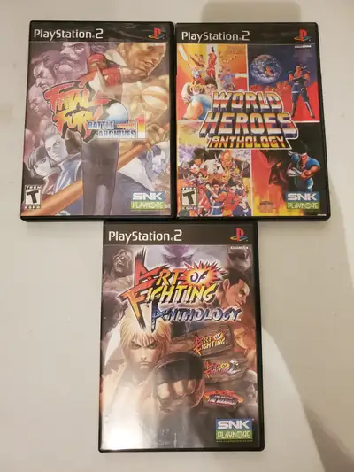 PS2 SNK Bundle ART OF FIGHTING FATAL FURY WORLD HEROES, View more