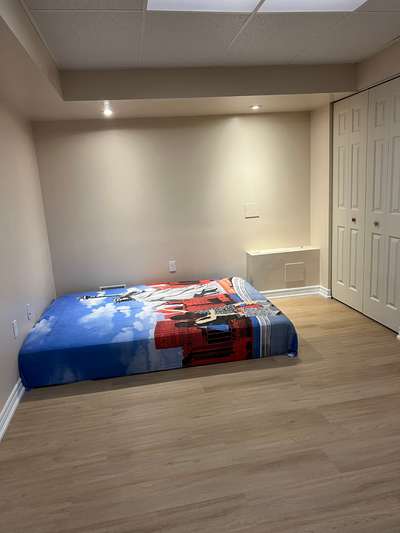 One Bedroom basement for rent including a private washroom and spacious living room is available fro...