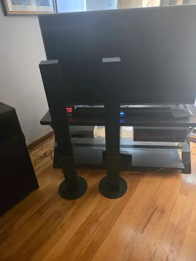 4 surround speakers with woofer.great condition, View more