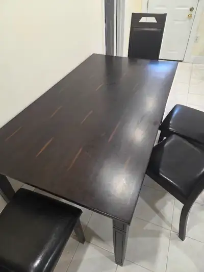 Dining table with 6 chairs, View more
