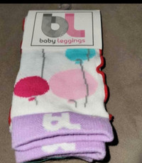Baby girl leggings (new in package) no size indicated 